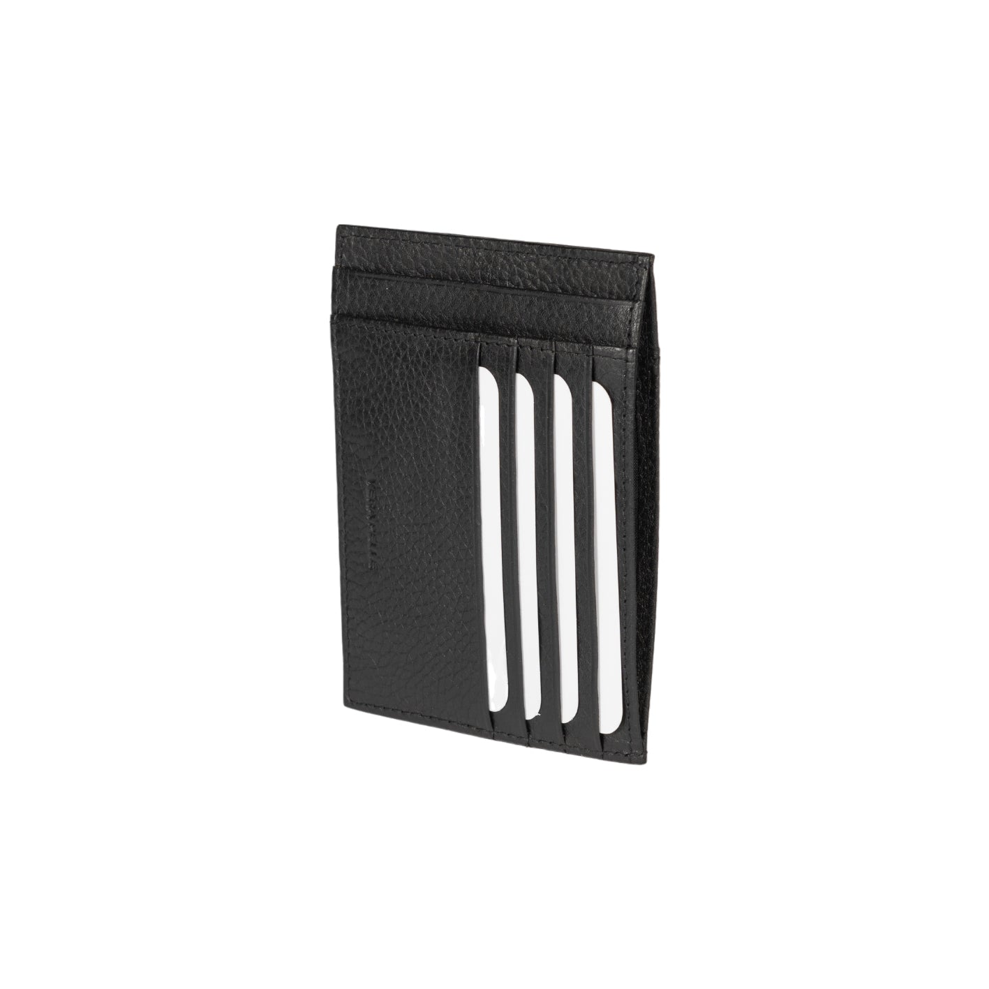 K10307AB | Portadocumenti/Carte Protezione RFID in Vera Pelle pieno fiore, grana dollaro. Colore Nero. Dimensioni: cm 12 x 9 x 0,5. Confezione: Gift Box rigido fondo/coperchio-2