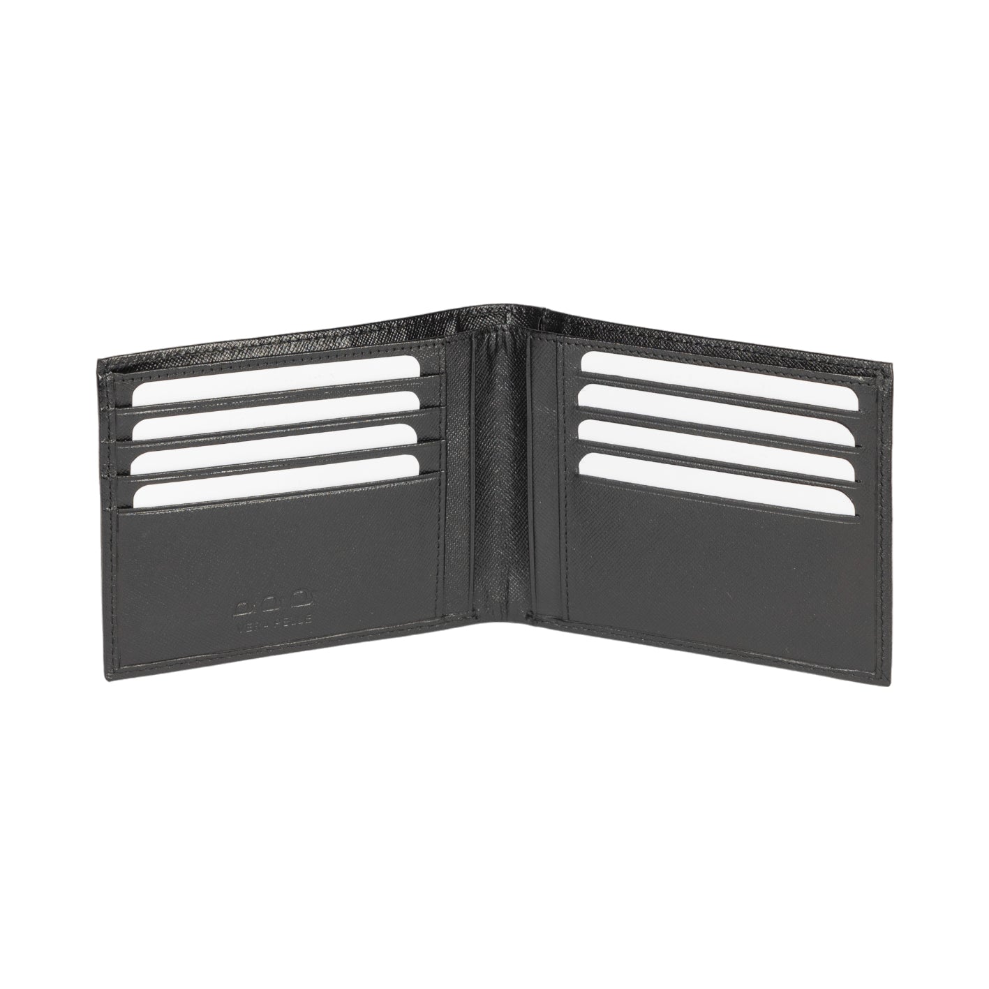 K10812AB | Portafogli Uomo in Saffiano Vera Pelle. Colore Nero. 8 slots per le carte di credito. Dimensioni da chiuso: cm 12,5 x 9,5 x 1. Confezione: Gift Box rigido fondo/coperchio-1