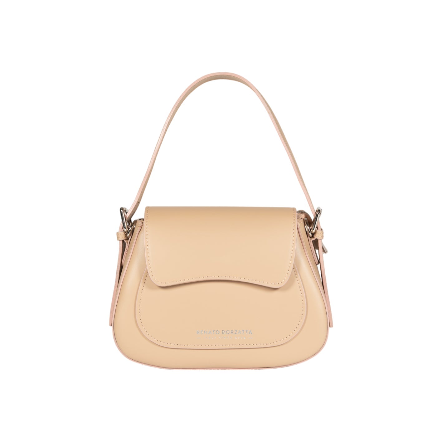 GLAM | BORZATTA RENATO EMMA Borsa a Spalla in Pelle Beige