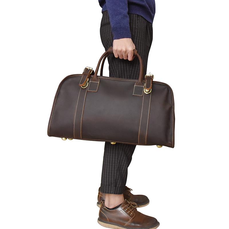 The Erlend Duffle Bag | Vintage Leather Weekender-1