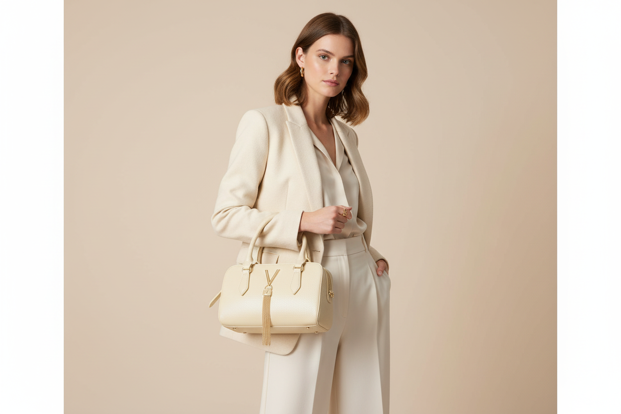 GLAM | Жіноча бежева сумка