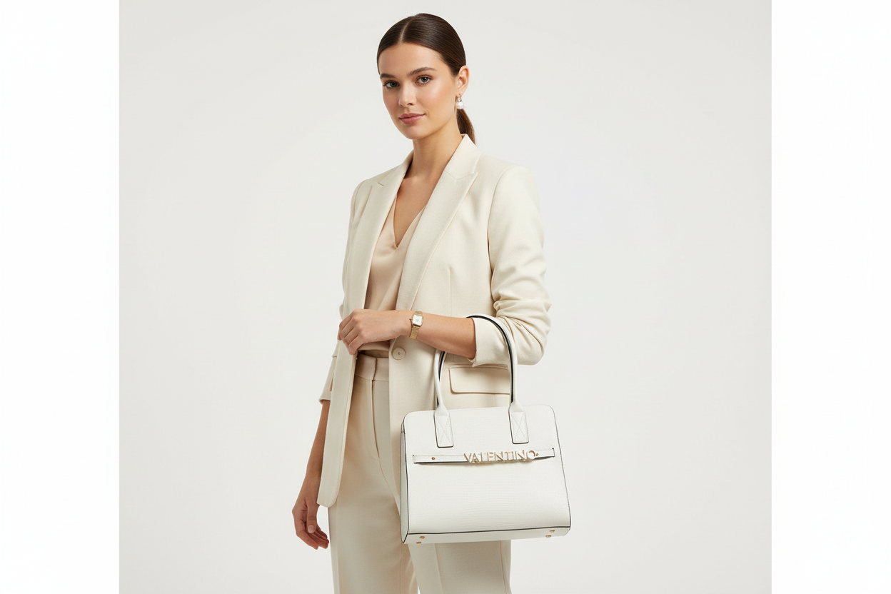 GLAM | Жіноча біла сумка