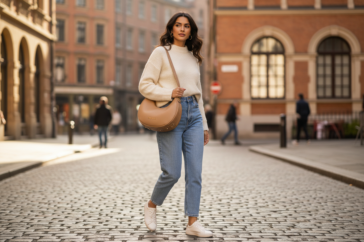 GLAM | Жіноча коричнева сумка