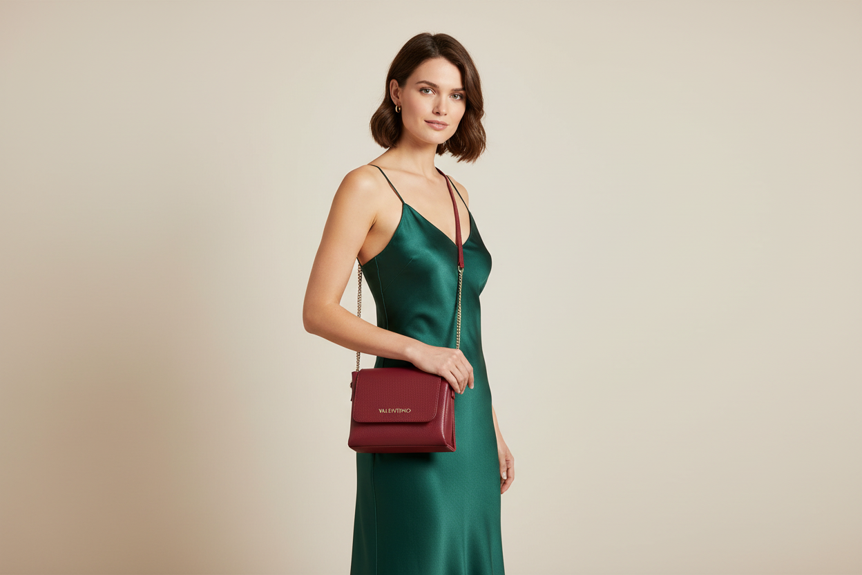 GLAM | TOREBKI VALENTINO Czerwona Torebka na Ramię