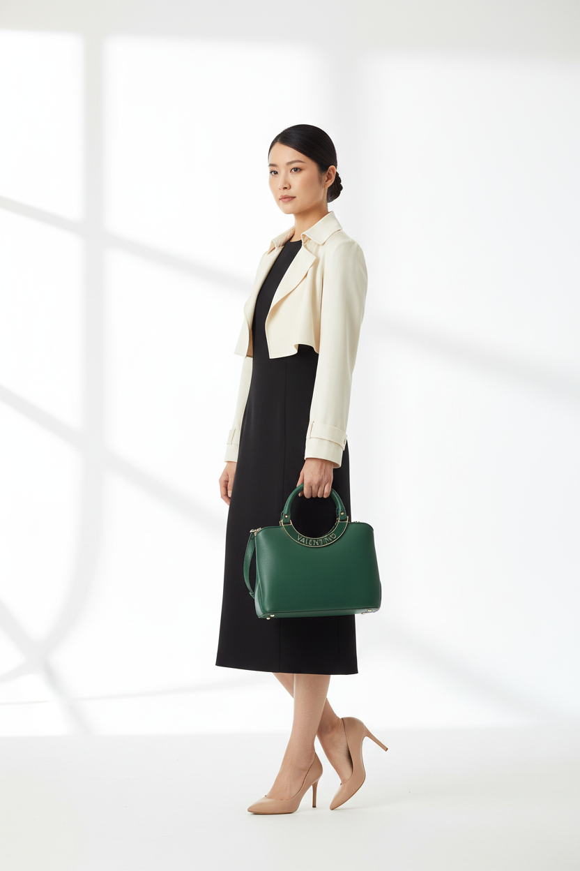 GLAM | TOREBKI VALENTINO Zielona Torebka